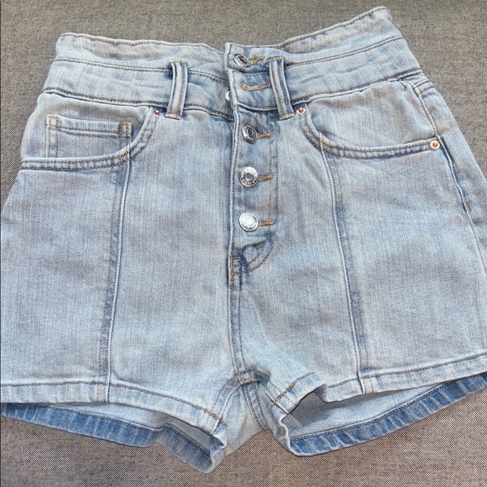 Wild Fable Blue High Waist Vintage Denim Shorts